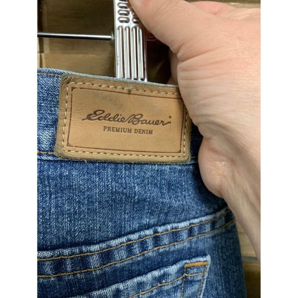 Eddie Bauer Boot Cut Denim Blue Jeans Size 12 Tall - Picture 5 of 6